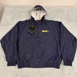 Cat Mining Company Windbreaker Jacket XL Anorak Lined Blocktec Tri Mountain